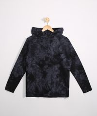 Blusao-Juvenil-de-Moletom-Estampado-Tie-Dye-com-Capuz-Preto-9979929-Preto_1