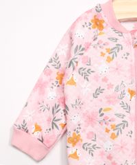 Jaqueta-Infantil-de-Moletom-Bomber-Estampada-de-Raposinhas-e-Flores-Rosa-9980556-Rosa_3