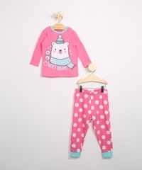 Pijama-Infantil-Urso-Polar-Manga-Longa-Rosa-9984540-Rosa_1