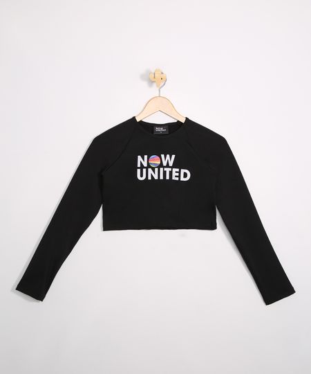 Blusa-de-Praia-Juvenil-Cropped-Now-United-Manga-Longa-com-protecao-UV50--Preta-9975736-Preto_1