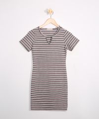 Vestido-Juvenil-Curto-Listrado-Manga-Curta-Decote-Choker-Multicor-9979425-Multicor_1