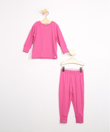 Pijama-Infantil-Canelado-Manga-Longa-Rosa-Escuro-9982516-Rosa_Escuro_1