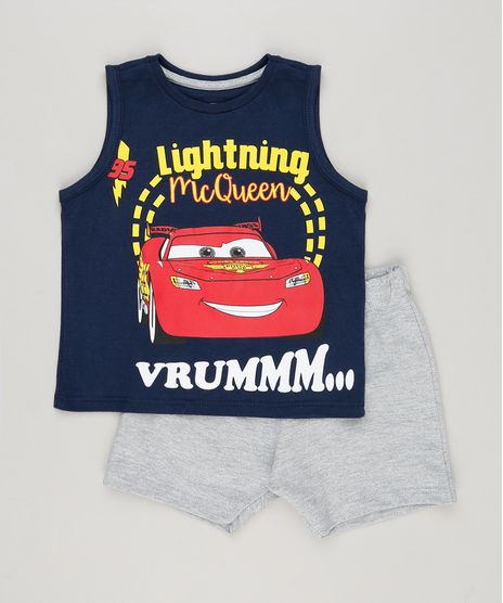 Conjunto-Infantil-de-Regata-Carros-Azul-Marinho---Bermuda-em-Moletom-Cinza-Mescla-8749951-Cinza_Mescla_1