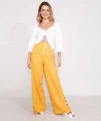 Calca-Pantalona-com-Linho-e-Fenda-Cintura-Alta-Mostarda-9976420-Mostarda_3