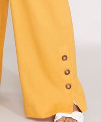 Calca-Pantalona-com-Linho-e-Fenda-Cintura-Alta-Mostarda-9976420-Mostarda_6
