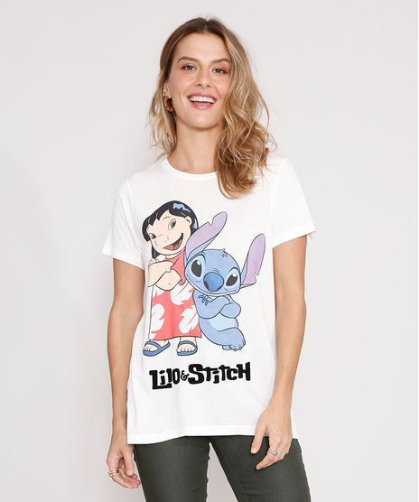 Camiseta-Lilo-e-Stich-Manga-Curta-Decote-Redondo-Off-White-9987878-Off_White_1