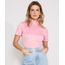 Blusa-de-Jacquard-Estampada-Pied-de-Poule-Manga-Curta-Gola-Alta-Pink-9983389-Pink_1