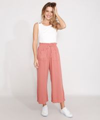 Calca-Pantacourt-de-Sarja-Cintura-Super-Alta-Rosa-Escuro-9988938-Rosa_Escuro_3