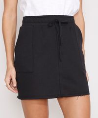 Saia-de-Moletom-Basica-com-Bolsos-Curta-Preta-9973980-Preto_1