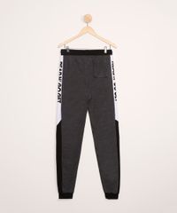 Calca-Juvenil-de-Moletom-Jogger-com-Recortes--Cinza-Mescla-Escuro-9979303-Cinza_Mescla_Escuro_2
