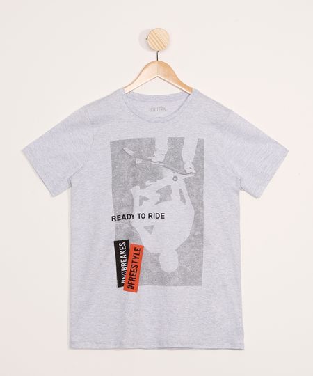 Camiseta-Juvenil-Skatista--Ready-To-Ride--Manga-Curta-Cinza-Mescla-Claro-9979973-Cinza_Mescla_Claro_1 Camiseta-Juvenil-Skatista--Ready-To-Ride--Manga-Curta-Cinza-Mescla-Claro-9979973-Cinza_Mescla_Claro_1