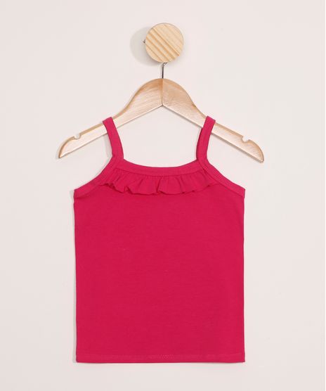 Regata-Infantil-Alca-Fina-com-Babado--Rosa-Escuro-9953112-Rosa_Escuro_1