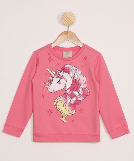 Blusao-Infantil-de-Moletom-Unicornio-com-Borboletas-e-Paetes-Pink-9979152-Pink_1