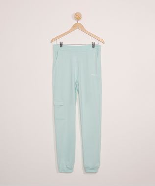 Calca-Juvenil-de-Moletom-Jogger-Cargo--Buttercup--Verde-9980769-Verde_1