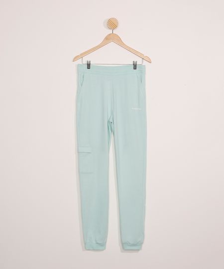 Calca-Juvenil-de-Moletom-Jogger-Cargo--Buttercup--Verde-9980769-Verde_1