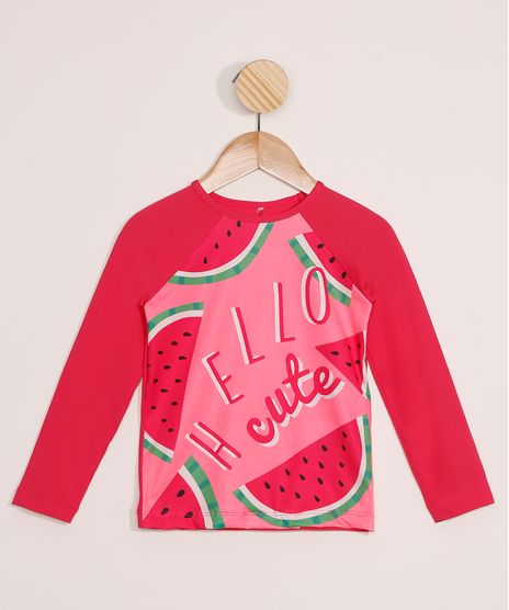 Blusa-de-Praia-Infantil-Raglan-Melancia-com-Protecao-UV50--Rosa-9980990-Rosa_1