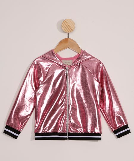 Jaqueta-Infantil-Bomber-Metalizada-com-Capuz-Pink-9980592-Pink_1