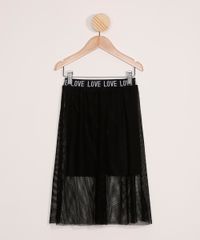 Saia-Infantil-de-Tule-Midi-com-Elastico--Love--Preta-9979753-Preto_2