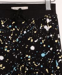Bermuda-Infantil-de-Moletom-Street-Estampado-de-Respingos-Preto-9983768-Preto_3