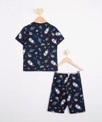 Pijama-Infantil-Estampado-de-Foguetes-Manga-Curta-Azul-Marinho-9978438-Azul_Marinho_2