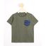 Camiseta-Infantil-Estampado-Geometrico-com-Bolso-Manga-Curta-Gola-Careca-Verde-Militar-9978943-Verde_Militar_1