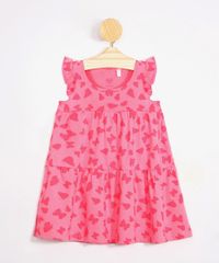 Vestido-Infantil-Estampado-de-Borboletas-com-Babados-Decote-Redondo-Pink-9979703-Pink_1