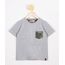 Camiseta-Infantil-com-Bolso-Estampado-Camuflado-Manga-Curta-Gola-Careca-Cinza-Mescla-9980372-Cinza_Mescla_1