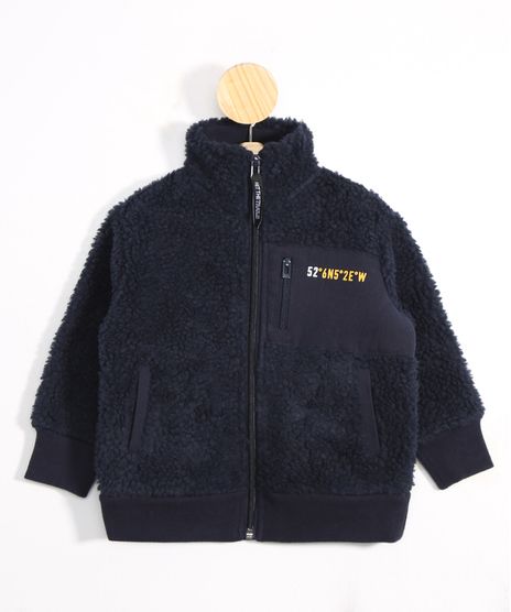 Blusao-Infantil-de-Pelo-Gola-Alta-Azul-Marinho-9801650-Azul_Marinho_1