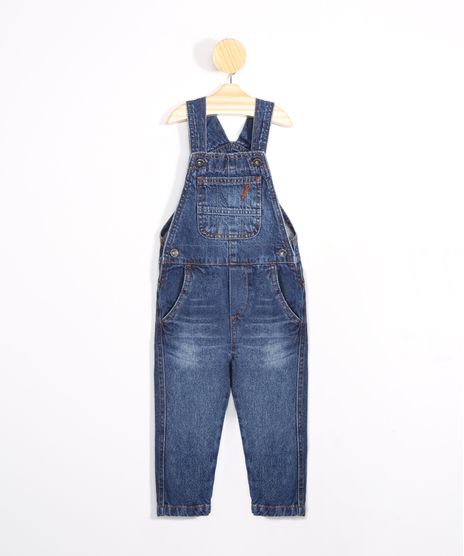 Jardineira-Infantil-Jeans-com-Bolso-e-Cinto-Azul-Escuro-9978512-Azul_Escuro_1