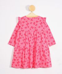 Vestido-Infantil-Estampado-de-Borboletas-com-Babados-Manga-Longa-Decote-Redondo-Pink-9981633-Pink_2