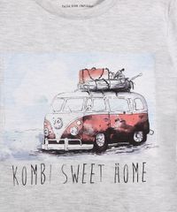 Camiseta-Infantil--Kombi-Sweet-Home--Manga-Curta-Gola-Careca-Cinza-Mescla-Claro-9976861-Cinza_Mescla_Claro_2