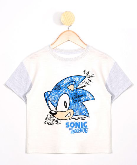 Camiseta-Infantil-Sonic-Manga-Curta-com-Recorte-Gola-Careca-Cinza-Mescla-Claro-9978380-Cinza_Mescla_Claro_1