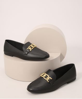 Mocassim-Feminino-Bico-Quadrado-com-Corrente-Oneself-Preto-9991883-Preto_1