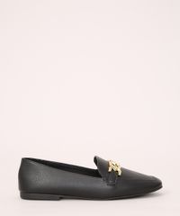 Mocassim-Feminino-Bico-Quadrado-com-Corrente-Oneself-Preto-9991883-Preto_2