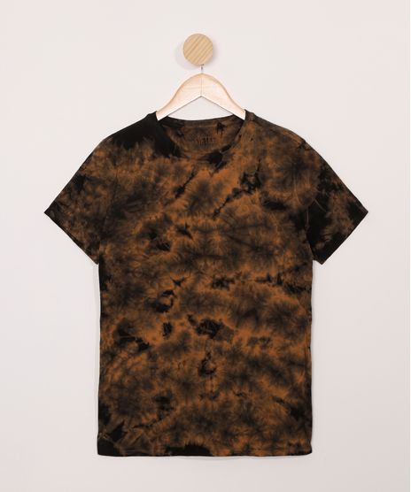 Camiseta-Juvenil-Estampada-Tie-Dye-Manga-Curta-Marrom-9978941-Marrom_1