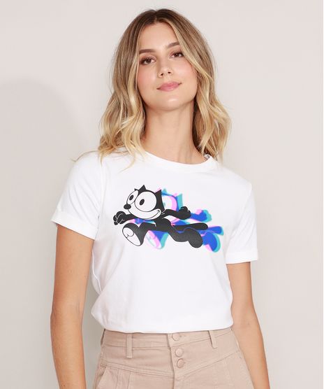 Camiseta-Gato-Felix-Manga-Curta-Decote-Redondo-Off-White-9985203-Off_White_1