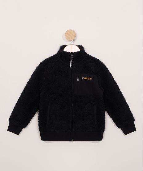 Blusao-Infantil-em-Fleece-com-Ziper-Gola-Alta-Azul-Marinho-9819544-Azul_Marinho_1