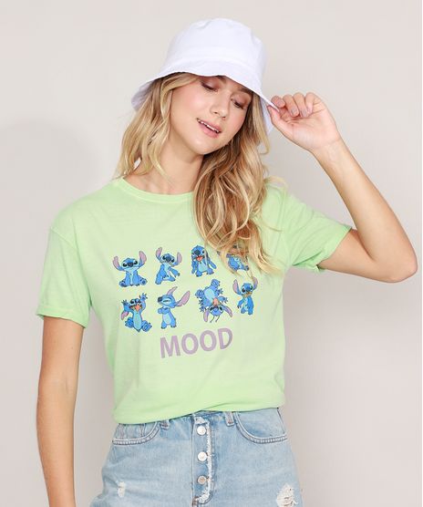 Camiseta-Cropped-de-Algodao-Lilo-e-Stitch-Manga-Curta-Decote-Redondo-Verde-Claro-9988440-Verde_Claro_1