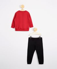 Conjunto-Infantil-de-Moletom-Blusao-Mickey-Vermelho---Calca-Jogger-Preto-9976213-Preto_3