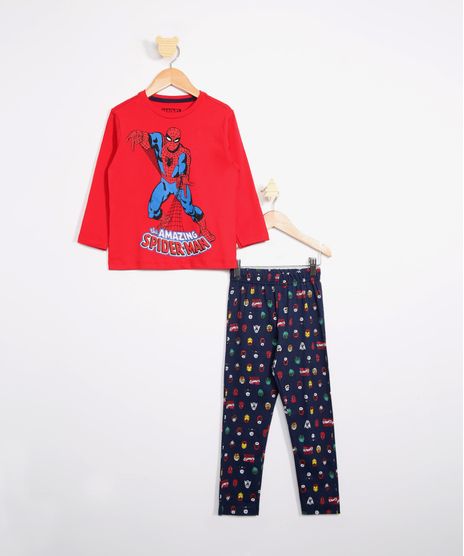 Pijama-Infantil-Homem-Aranha-Manga-Longa-Vermelho-9983632-Vermelho_1