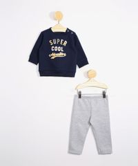 Conjunto-Infantil-de-Moletom-Blusao--Super-Cool--Azul-Marinho---Calca-Jogger-Cinza-Mescla-9979676-Cinza_Mescla_1