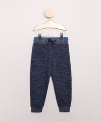 Calca-Infantil-de-Moletom-Jogger-com-Recortes-Azul-Marinho-9948366-Azul_Marinho_1