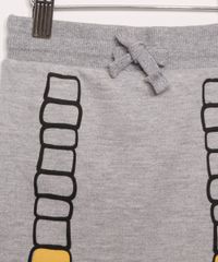 Calca-Infantil-de-Moletom-Jogger-Estampada-Robo-Cinza-Mescla-9976326-Cinza_Mescla_4