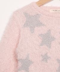 Sueter-Infantil-de-Trico-Estampado-de-Estrelas-Rosa-9972058-Rosa_3