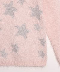 Sueter-Infantil-de-Trico-Estampado-de-Estrelas-Rosa-9972058-Rosa_4