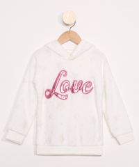 Blusao-Infantil-de-Fleece--Love--Estampado-de-Estrelas-com-Capuz-Off-White-9972044-Off_White_1