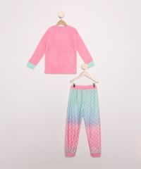 Pijama-Infantil-de-Fleece-Manga-Longa-Sereia--Rosa-9972644-Rosa_3