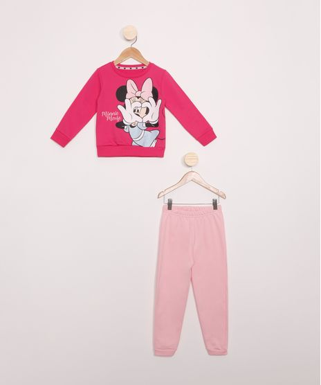 Conjunto-Infantil-de-Moletom-Blusao-Minnie-Pink---Calca-Jogger-Rosa-9979765-Rosa_1