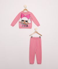 Conjunto-Infantil-de-Moletom-Blusao-LOL-Diva-Rosa---Calca-Jogger-Rosa-9979766-Rosa_1