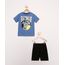Conjunto-Infantil-de-Camiseta-Manga-Curta-Batman-Azul---Bermuda-Preto-9979110-Preto_1
